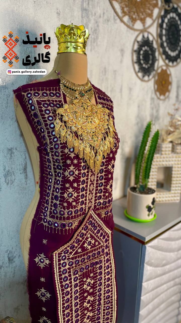 پلیوار ۶۰۰ آینه آلبالویی زنانه | کرپ خاویار اصل | بدون شال | لباس مجلسی شیک